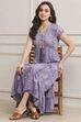 Purple LIVA Printed Jumpsuit image number 0