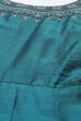 Teal Poly Viscose Anarkali Kurta Churidar Suit Set image number 1