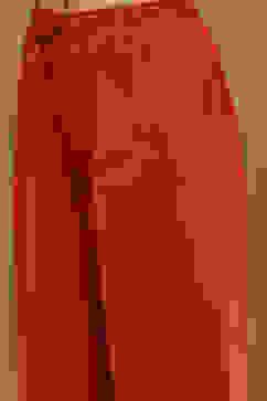 Rust Embroidered Angrakha Festive Anarkali Suit Set image number 5