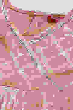 Peach Viscose Flared Kurta Legging Suit Set image number 1