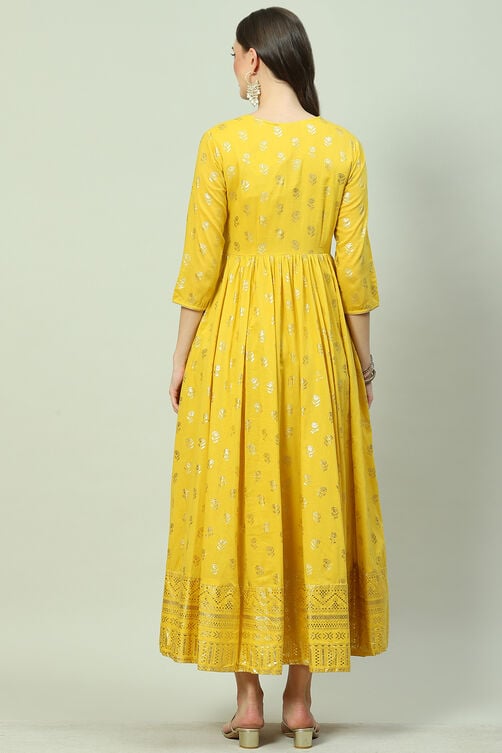 Mustard Cotton Dress image number 4