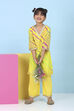 Yellow Cotton Printed Straight Suit Set