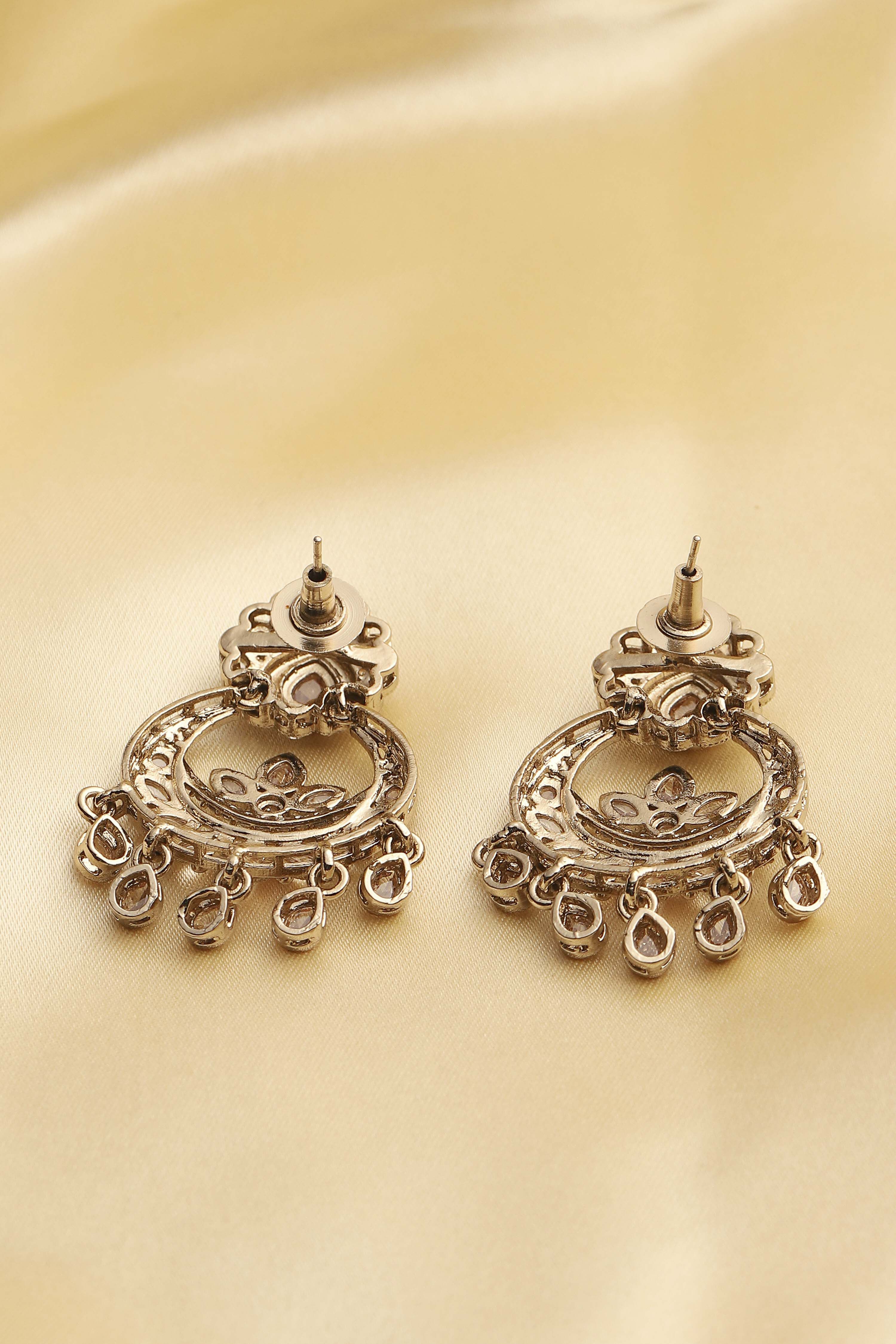 Champagne Alloy Chaandbali image number 2