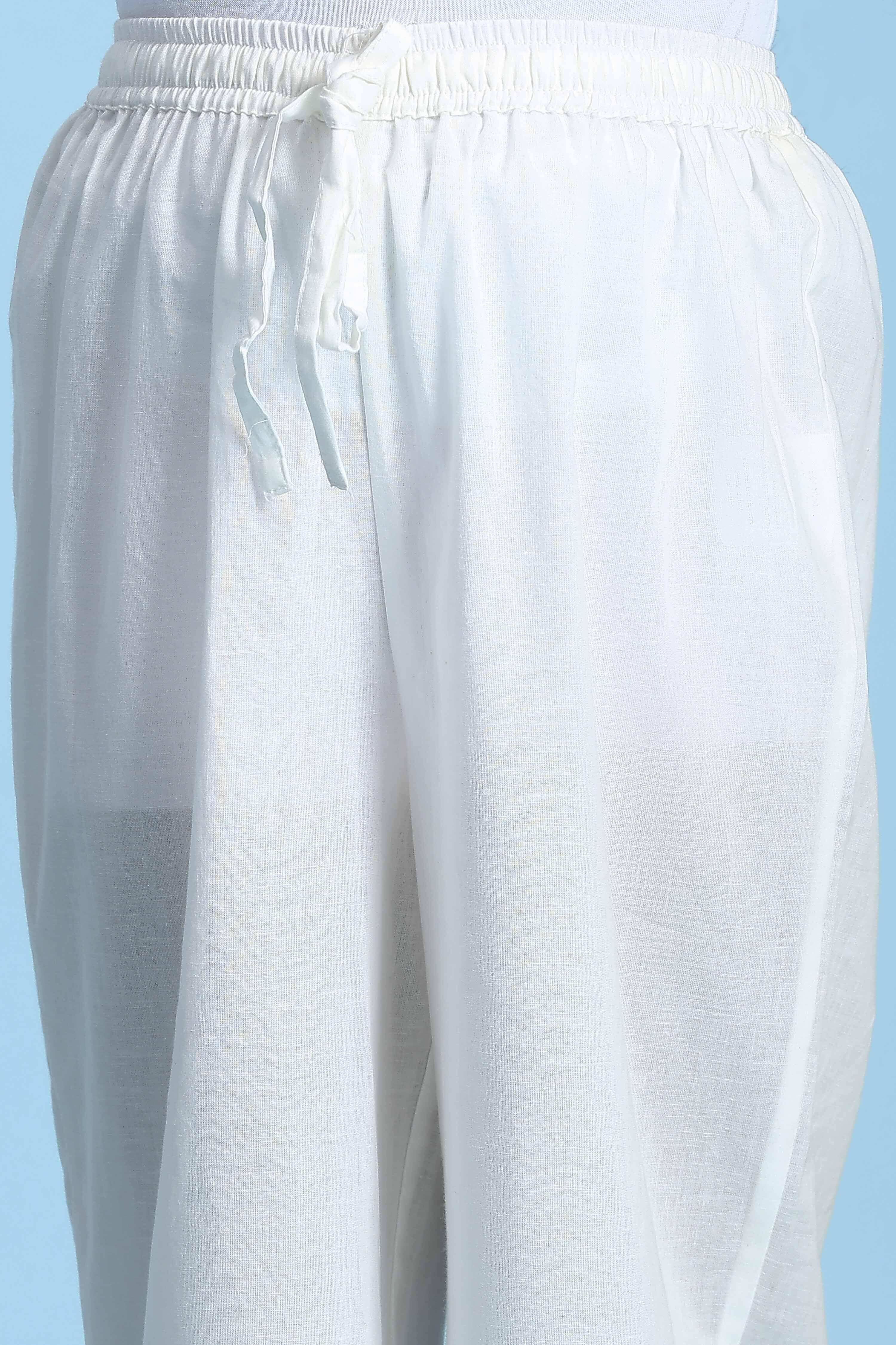 Coral Cotton Printed Straight Suit Set image number 2