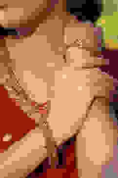 Gold Alloy Temple Bangles image number 3