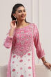 Pink Viscose Rayon Printed Straight Kurta image number 6
