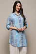 Blue Rayon Straight Kurti image number 4