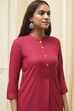 Navy Rayon Straight Kurta Palazzo Suit Set image number 6