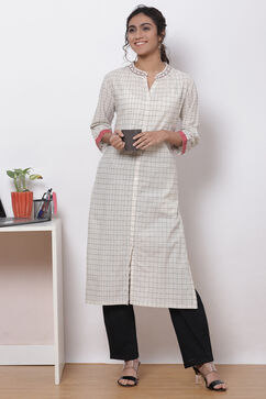 Natural Cotton A-Line Kurta image number 5