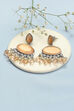 Peach Brass Earrings image number 0