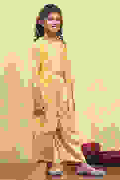 Yellow Viscose Embroidered STRAIGHT 3 Piece Set image number 5