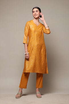 Ochre Rayon Flared 2 Piece Set image number 0