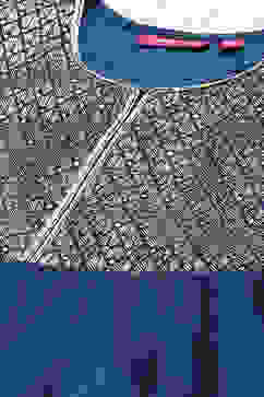 Blue Art Silk Straight Printed Kurta Set image number 1