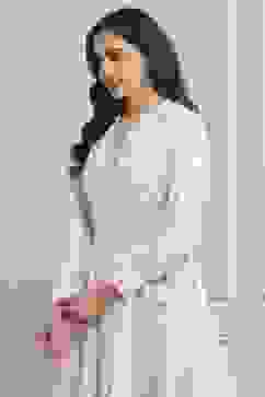 Off White LIVA Straight Printed Top image number 3