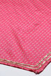 Pink Muslin Digital Print Unstitched Suit Set