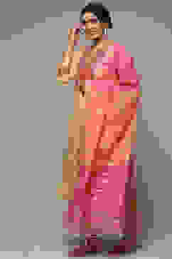 Beige Rayon Straight Kurta Pant Suit Set image number 5