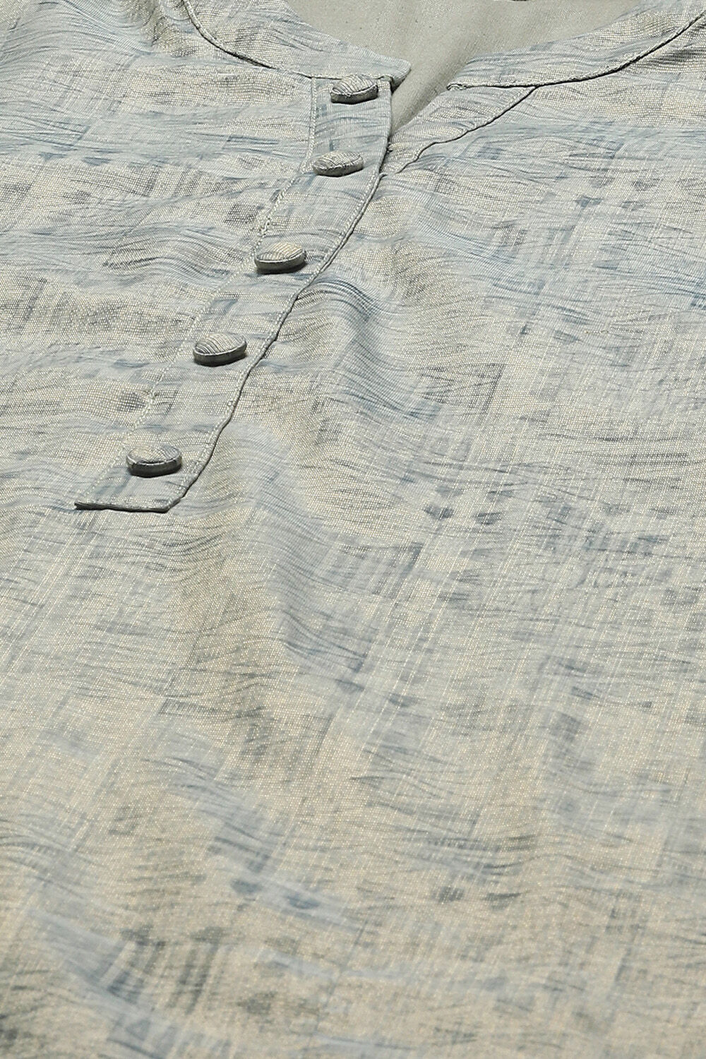 Earthy Blue Tissue Unstitched Suit set image number 2