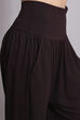 Black Viscose Blend Harem Pants image number 1