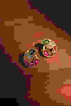 Multicolor Brass Studs image number 0