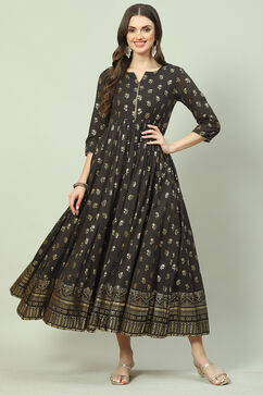 Charcoal Cotton Dress image number 0