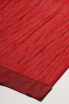 Rohit Bal Red Cotton Blend Anarkali Kurta Suit Set image number 3