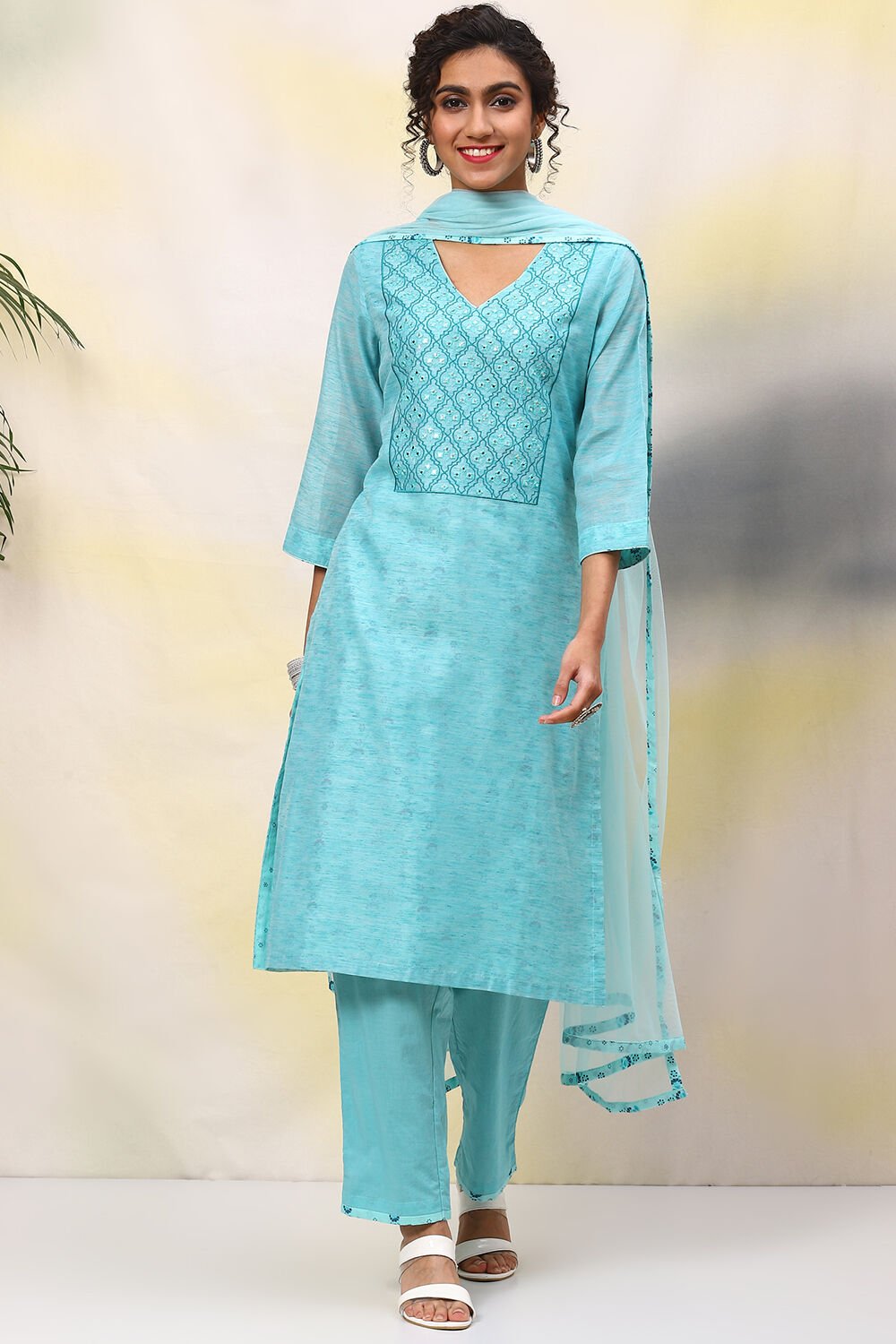 Biba blue suit best sale set