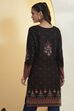 Black Multi-Motif Printed Straight Kurta image number 5