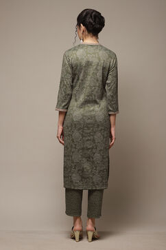 Green Straight 2 Piece Set image number 2