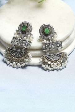 Green Brass Drop & Danglers image number 0