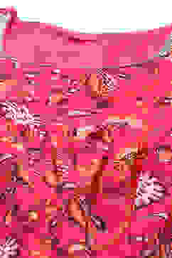 Deep Fuchsia Cotton Printed Kurta Garara Suit Set image number 1