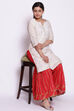 Crimson Red Cotton Sharara image number 2