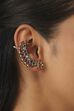 Multicolour Brass Stone Studded Earcuffs image number 1