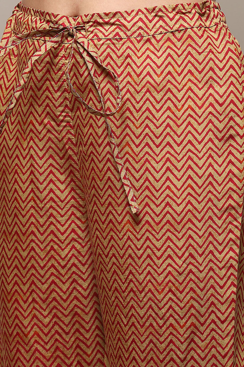 Green & Maroon Modal Blend Straight Kurta Pants Suit Set image number 2