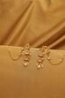 White Gold Plated Brass Kaanchain Earrings image number 0