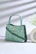 Green PU Tote Bag image number 0