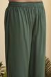 Green Viscose Rayon Straight Fusion Set image number 2