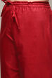 Maroon Art Silk Straight Kurta Palazzo Suit Set image number 2