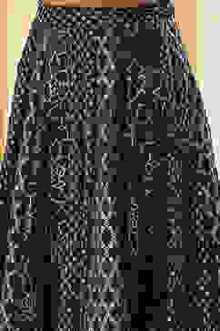 Blue Embroidered Festive Lehenga Set image number 2