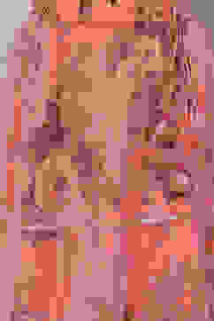 Peach Art Silk Girls Lehenga Set image number 2