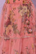 Peach Art Silk Girls Lehenga Set image number 2