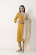Off White Poly Cotton Dupatta image number 3