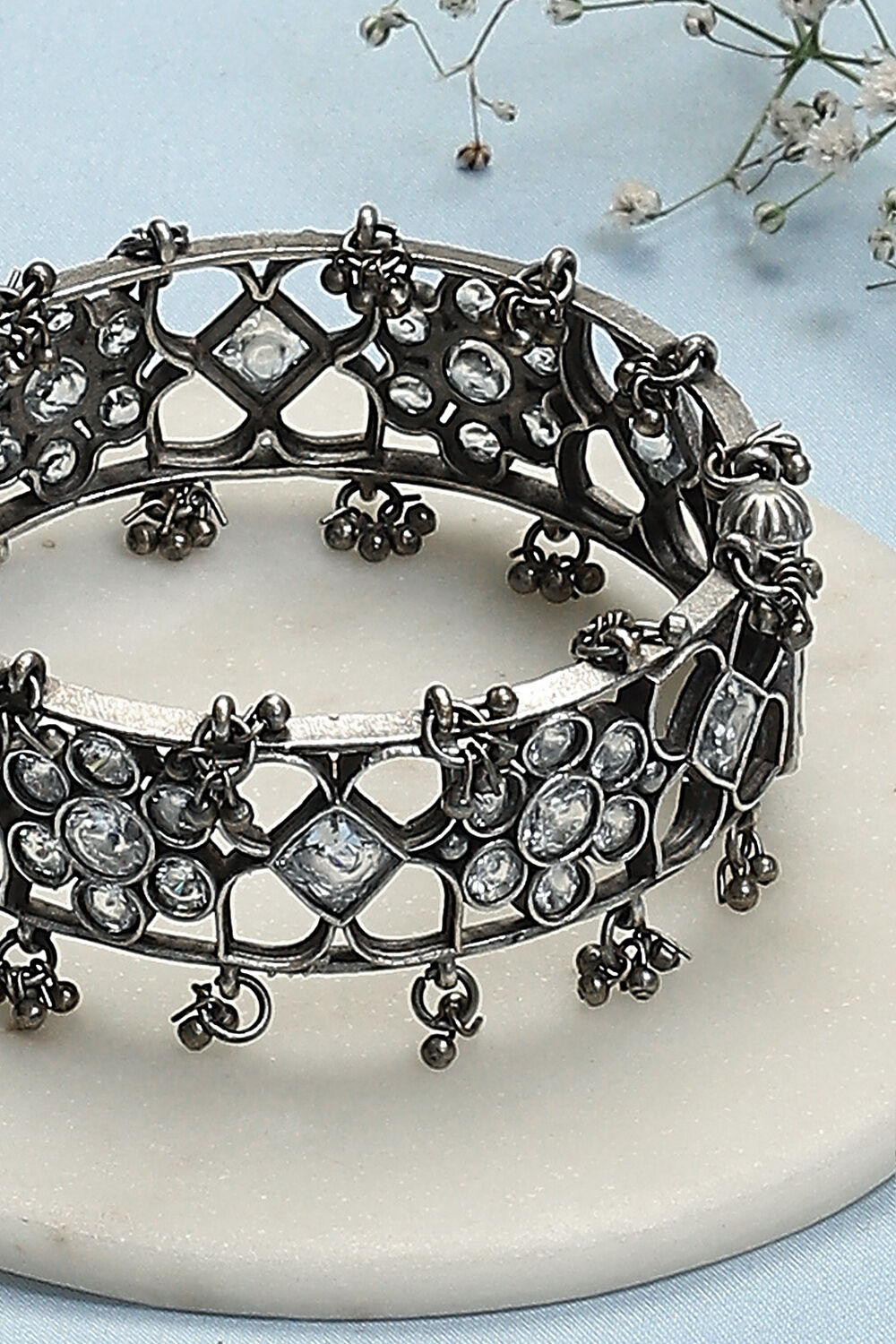 White Brass Bangles image number 2