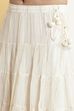 Off-White Cotton Embroidered Silk Fusion Set image number 2