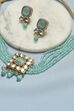 Light Blue Brass Necklace Set image number 4