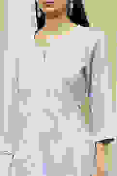 Blue Embroidered Kalidar Suit Set image number 1