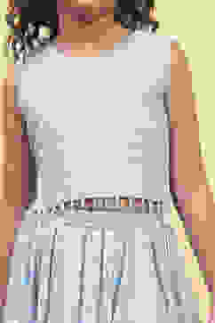 Blue Viscose Embroidered Kalidar Lehenga Set image number 1