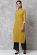 Pink Poly Metallic Straight Kurta image number 2