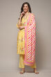 Yellow Modal A-Line Kurta Palazzo Suit Set image number 1