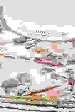 Off White Cotton Blend Lehenga Set image number 1