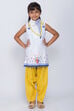 White And Yellow Cotton 3 Piece Set image number 0